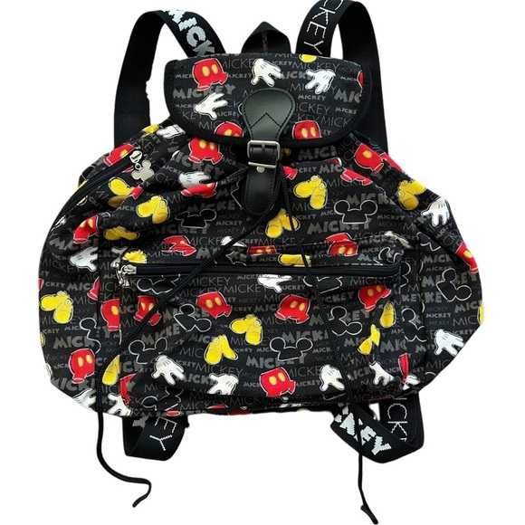 Disney Mickey Mouse Black Red Yellow Backpack Size Medium main image 5